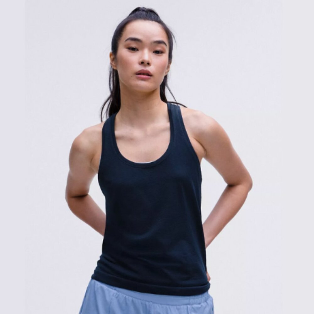 Lululemon Seamless Racerback Tank – Navy (Size: S)